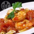 Penne mit Garnelen-Tomatensauce