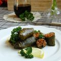 Stuffed Vine leaves. Gefüllte Weinblätter.