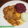 Fleisch:   KANINCHEN an Pfifferlingsauce