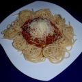 Gemüse-Hackfleisch-Pasta mit Spaghetti
