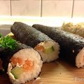 Rezept: Maki Rolls mit Lachs und Gurke