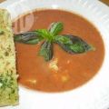 Kalte Tomaten-Basilikumsuppe