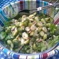Rosenkohl Salat mit Mandeln und Cranberries
