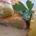Gemüse: Lauch im Schinkenmantel