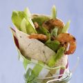 Wraps mit Pestogarnelen