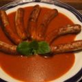 Nürnberger Rostbratwürstchen als Currywurst