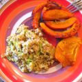 Ofenkürbis mit gebratenem Quinoa