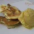 Birnen-Sanddorn Sorbet mit Birnenküchlein