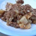 Apfel Crumble mit Haferflocken