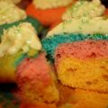 Rainbowcupcakes/Regenbogenmuffins