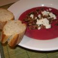 Rote-Bete-Suppe mit Ingwer und Meerrettich