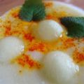 Kalte Melonensuppe mit Safran
