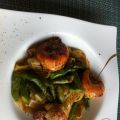 FETUCCINI MIT RIESENGARNELEN ALLA BOP