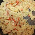 Farfalle in Lachs-Garnelen-Rahm