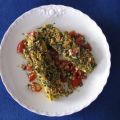 Gemüse: Mit Parmesanbröseln überbackene Zucchini
