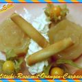 ~ Dessert ~ Litschi-Rose mit Orangen-Carpaccio