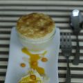 Hirsesoufflé mit Vanillemousse und Sanddornsauce