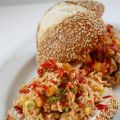 Mango & Siracha Pulled Chicken - Burger