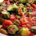 Tomaten-Okra-Gemüse
