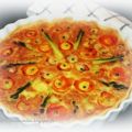 Frühlingstarte mit jungem Gemüse