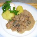 Geschnetzeltes nach Art von Stroganoff