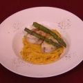 Seeteufel und Riesengamba an Safran-Linguine[...]