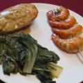 Gambas mit Mangoldgemüse, Backkartoffeln und[...]