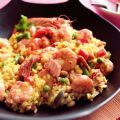 Schnelle Paella mit Garnelen