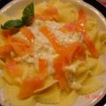 Farfalle mit Käsesauce