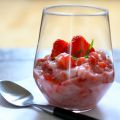 Erdbeer-Risotto mit Basilikum