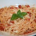 Spaghetti mit Chorizo and Tomatensoße