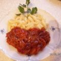 Wurst-Ragout mit Nudeln