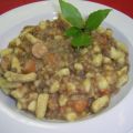 Linsensuppe mit Makkaroni