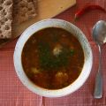 Würzige Gemüsesuppe mit Fleischklößchen, leicht[...]