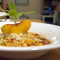 Spaghetti mit Tomaten-Pfirsich-Sauce
