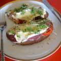 überbackenes Brie-Brot