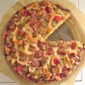 First: Einfache Rhabarber-Pudding-Torte