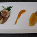 Gedämpfte Jakobsmuscheln an Kürbispüree,[...]