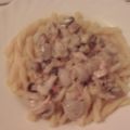 Pilz-Sauce mit Hähnchen-Aufschnitt