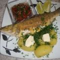 Fischgerichte: Gebratener Wolfsbarsch mit[...]