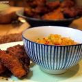 Parmesan-Hähnchen-Nuggets mit Ananas-Chutney