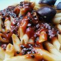 Pasta mit Maracuja - Erdbeer Sauce