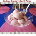 Eis: Cranberryeis mit Tonka