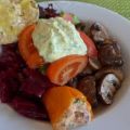 Bunter Salat-Teller