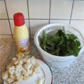 Blutampfer Salat mit Croutons