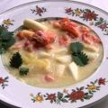 Spargel-Kartoffel-Eintopf mit Flußkrebsen und[...]