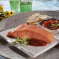 Lachsfilet mit Tomaten-Oregano-Salsa