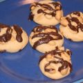 Erdnuss-Cookies mit Schokolade