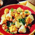 Blumenkohl - Curry mit Erbsen