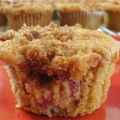 Rhabarber Muffins mit Zimt